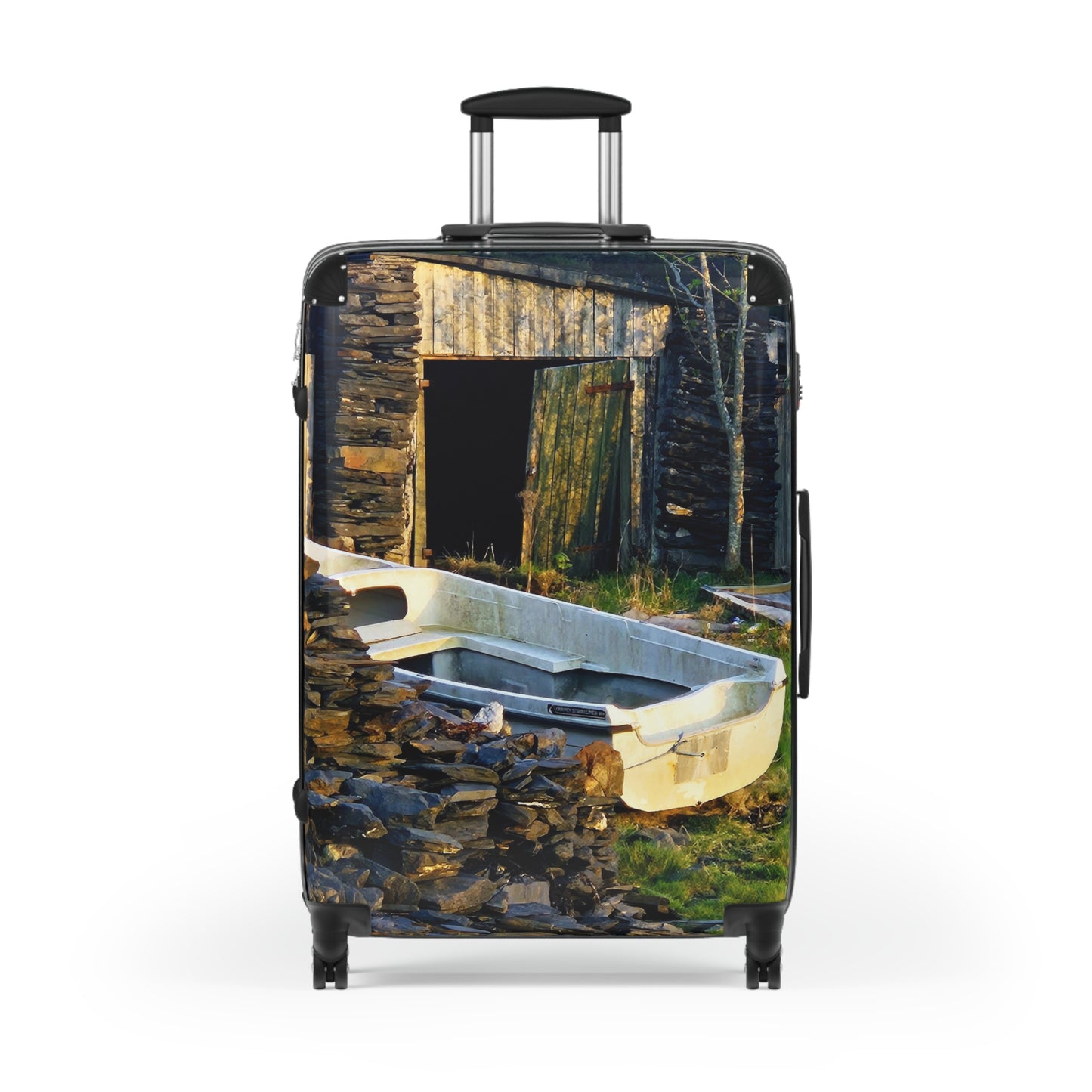 Held by the Quiet, Unhurried, Sheltered, Coastal but Inland Travel Suitcase