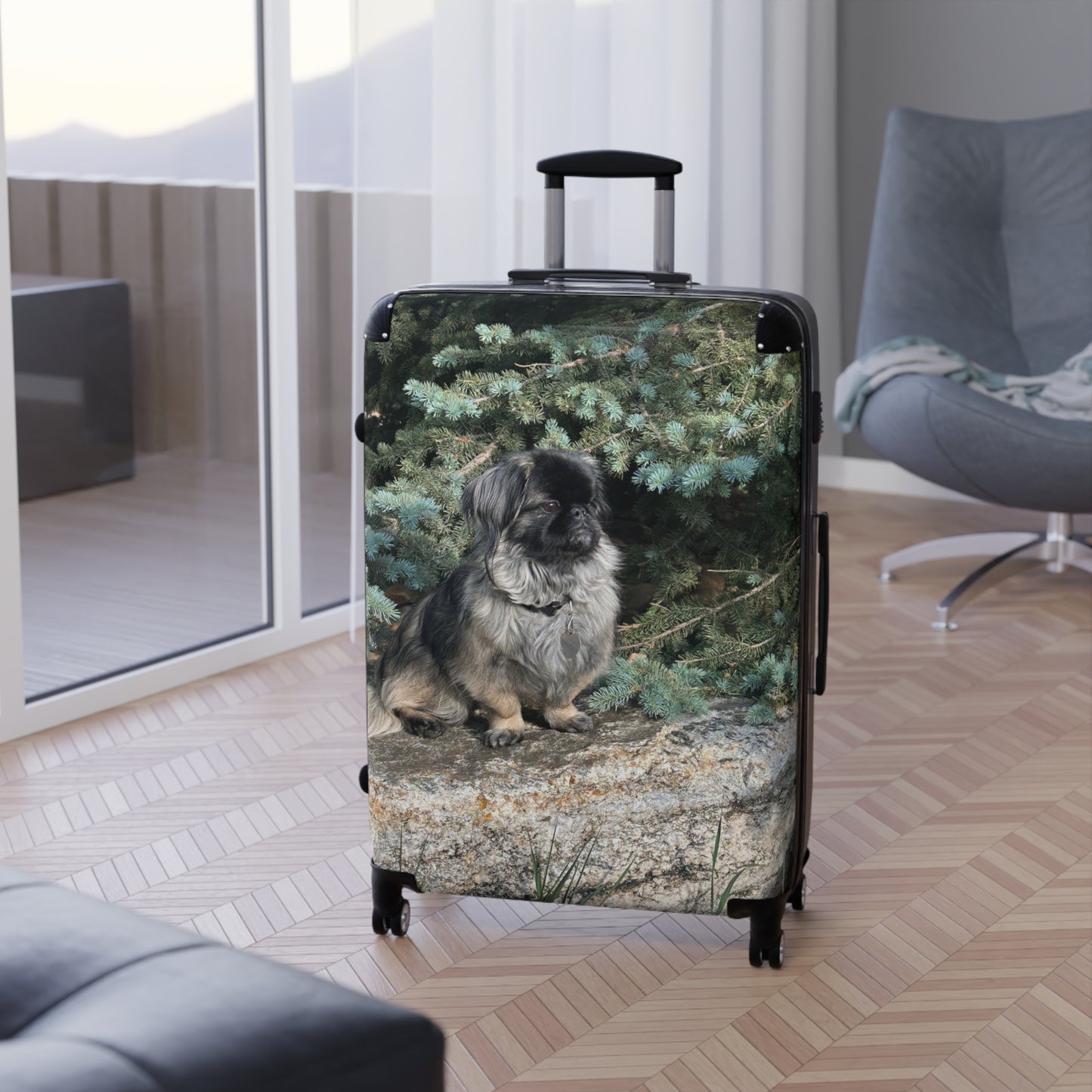 Princess Tinkerbell Luggage Carry-On — Cute Dog Suitcase for Pet Lovers, Personalized Travel Gear