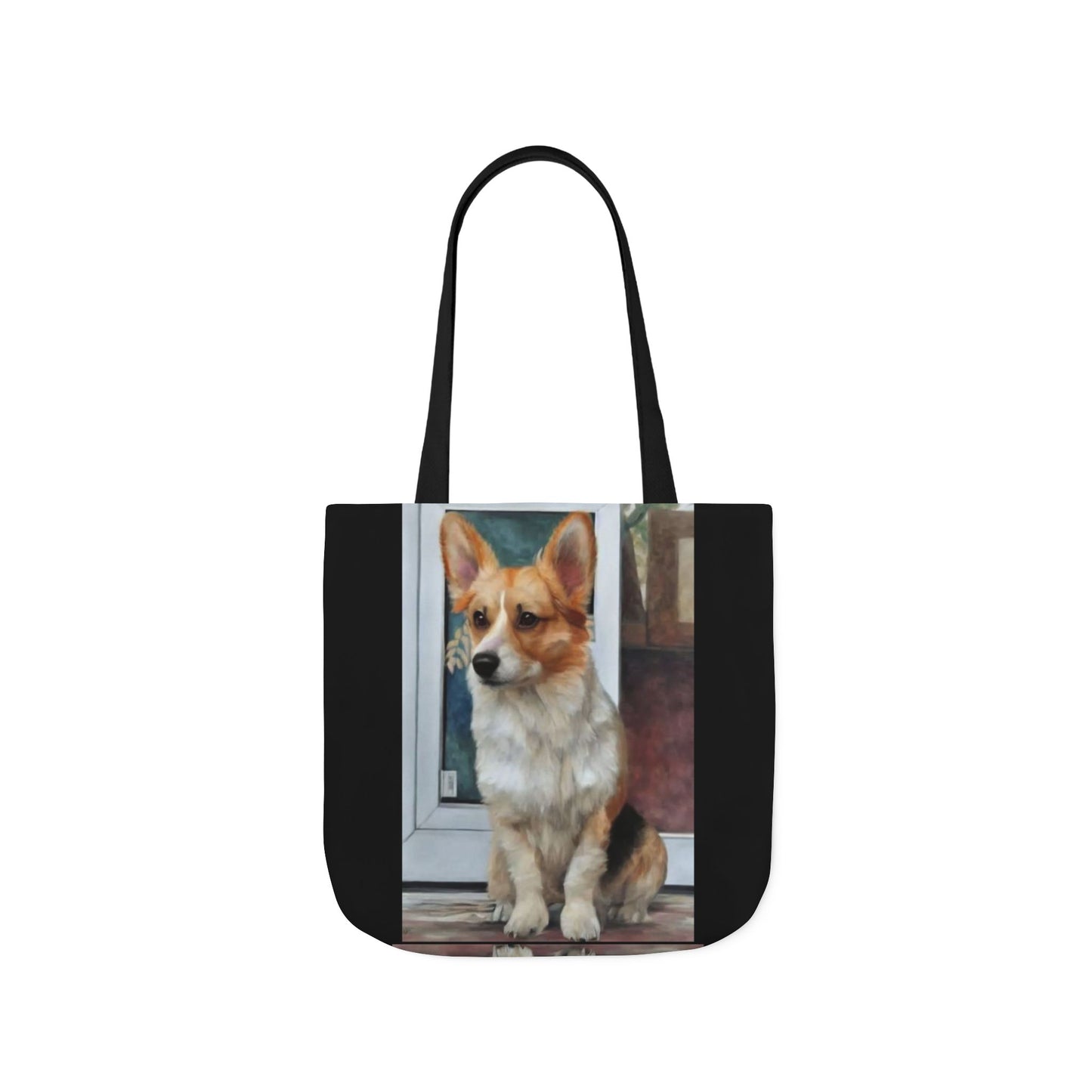 The Best Corgi Portrait Canvas Tote Bag – Cute Dog Print Reusable Shopper