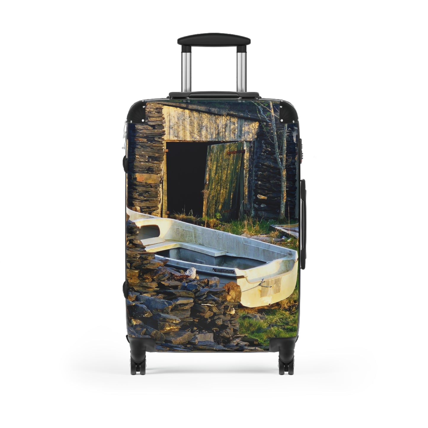Held by the Quiet, Unhurried, Sheltered, Coastal but Inland Travel Suitcase