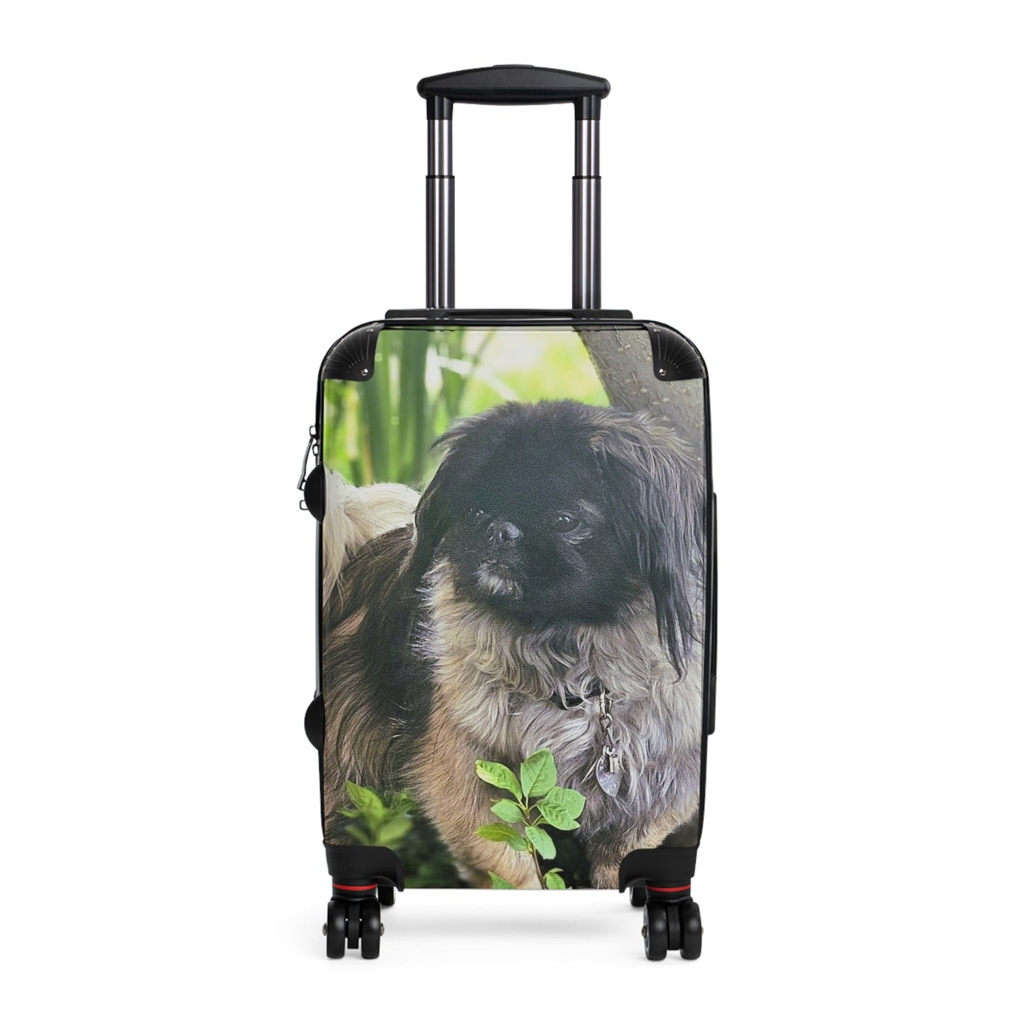 Custom Pet Photo Carry-On Suitcase – Personalized Dog Luggage Cover