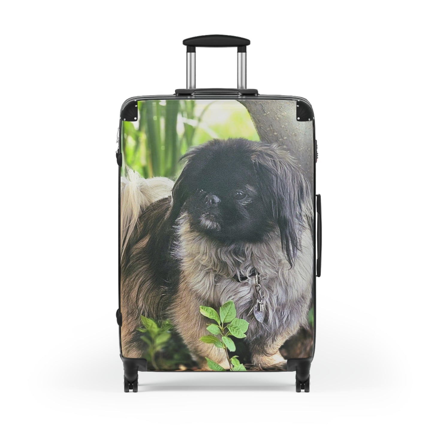 Custom Pet Photo Carry-On Suitcase – Personalized Dog Luggage Cover