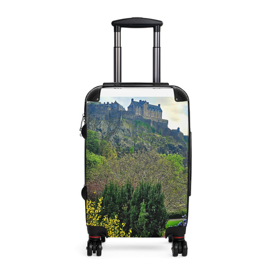 Recognized in Seconds!  The Famous Edinburgh Castle Scenic Scottland Suitcase