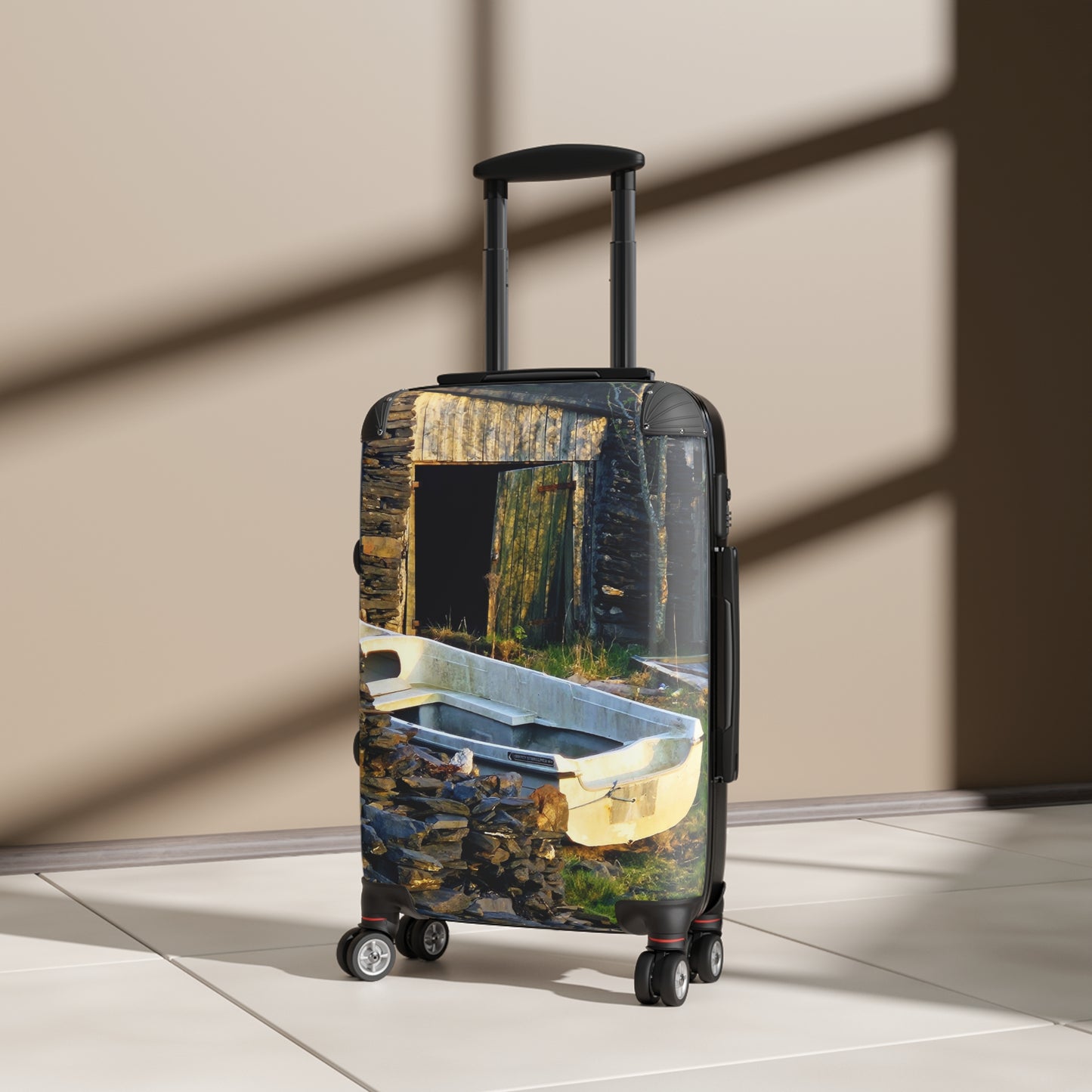 Held by the Quiet, Unhurried, Sheltered, Coastal but Inland Travel Suitcase