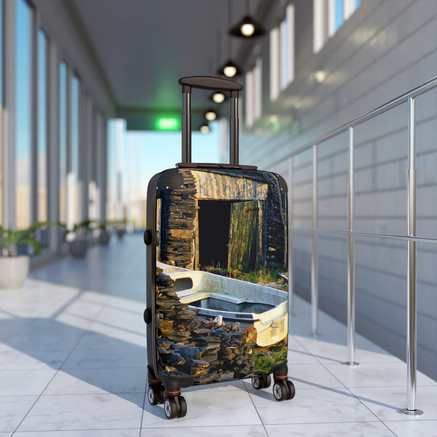 Held by the Quiet, Unhurried, Sheltered, Coastal but Inland Travel Suitcase
